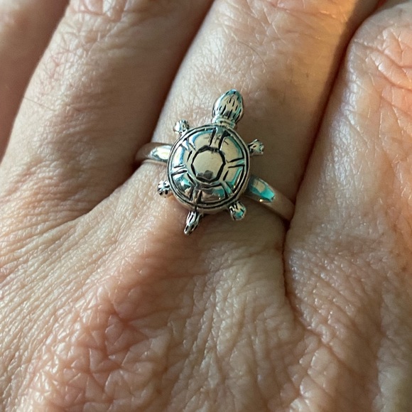 BOGO Sterling Silver Turtle Ring - Picture 2 of 3